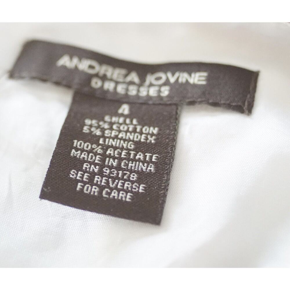 Stunning Andrea Jovine Floral Stealth Dress Size 4 Sleeveless Elegant Versatile - Picture 8 of 8